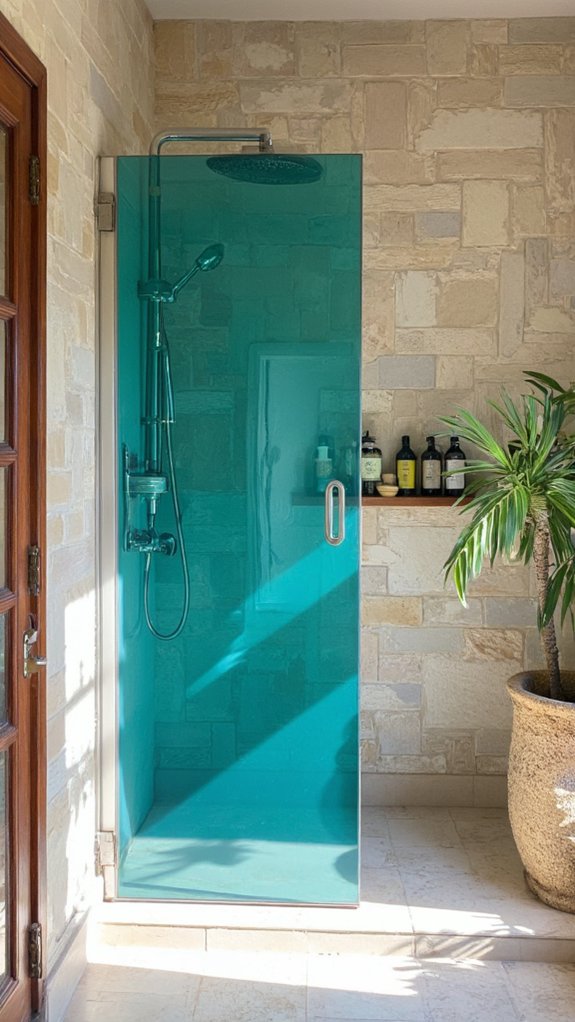 vibrant colored glass aesthetics