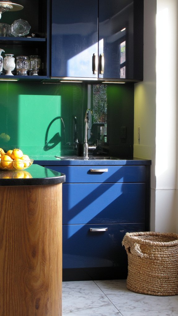 vibrant kitchen color accents