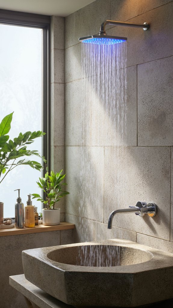 vibrant led shower experience