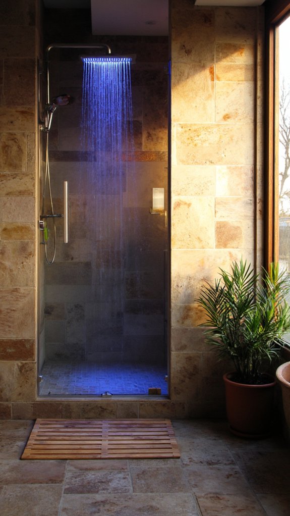 vibrant luxurious shower experience