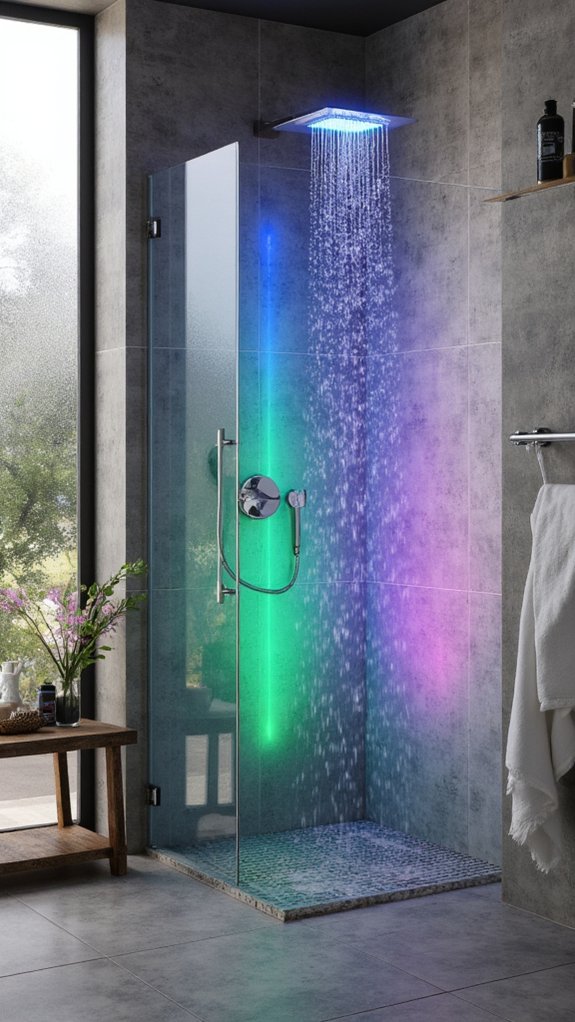 vibrant temperature responsive showers