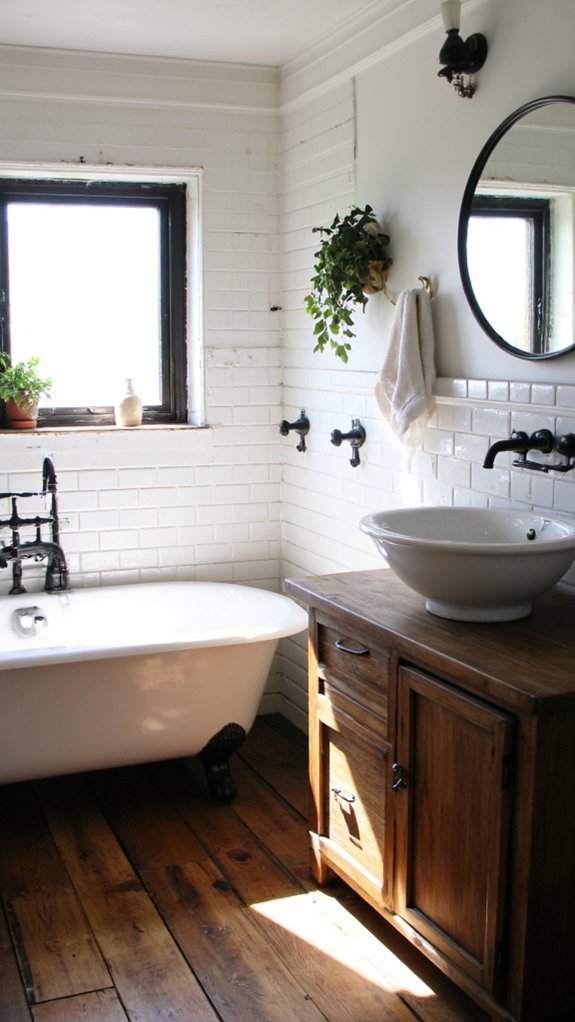 vintage black bathroom fixtures