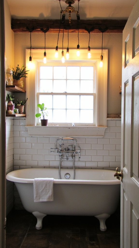 vintage bulbs create ambiance