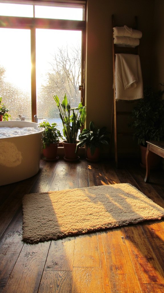 warm inviting bathroom comfort