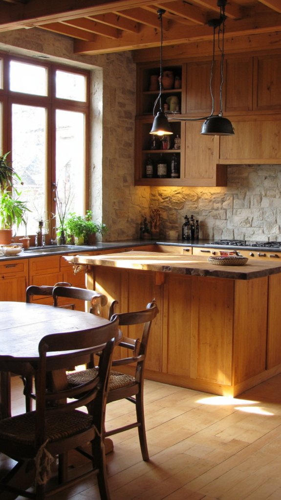 warm inviting kitchen atmosphere
