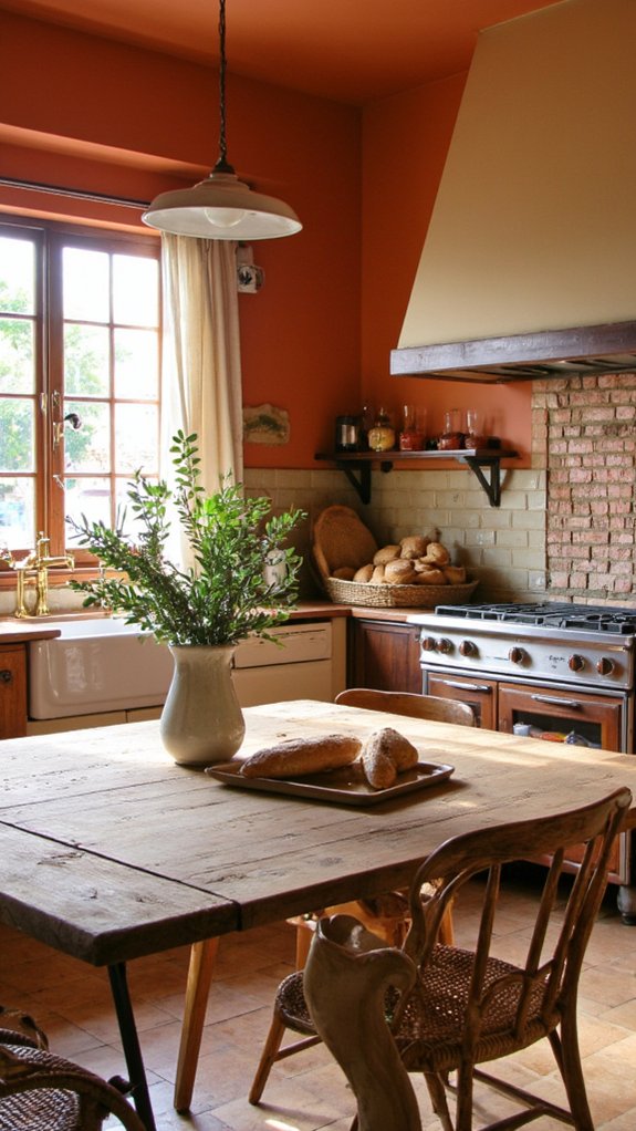 warm inviting kitchen colors