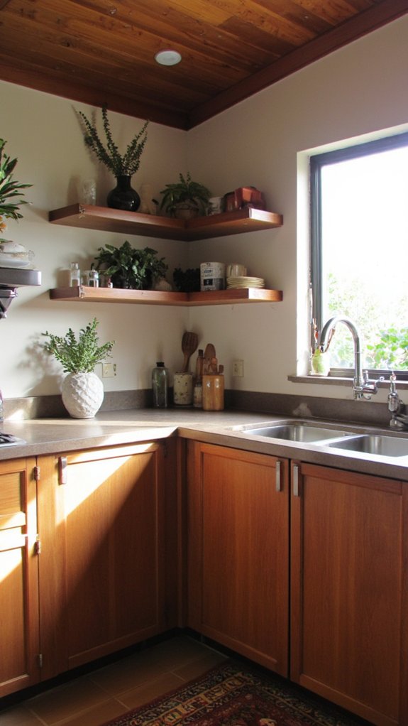 warm inviting matte wood accents