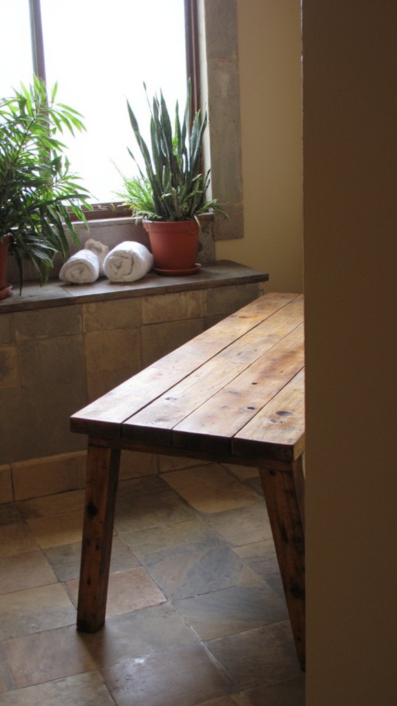 warm inviting shower retreat