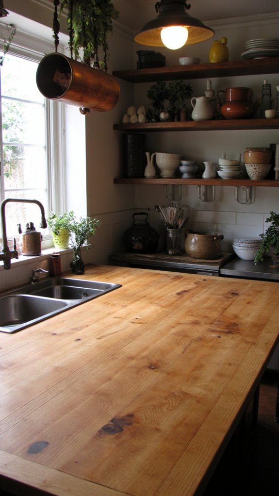 warm versatile kitchen surfaces