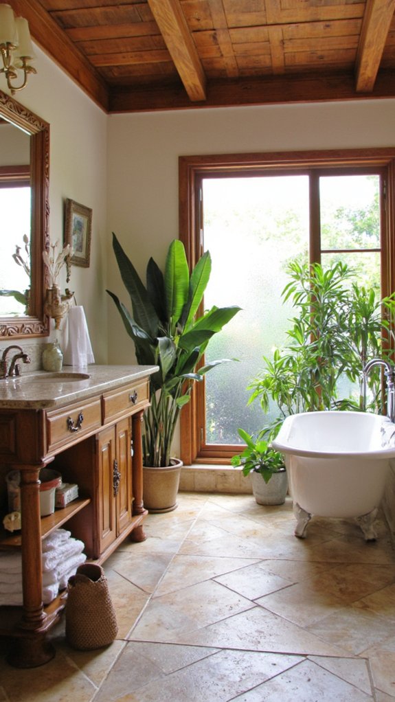 warm wood for coziness