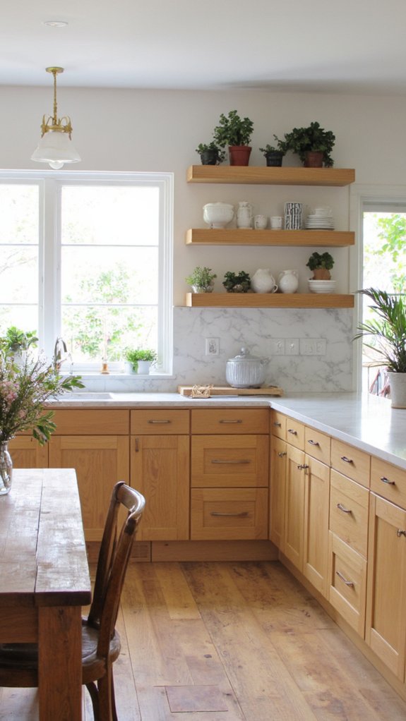 warmth through light wood