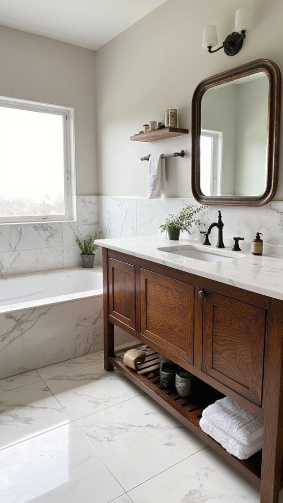 wood and marble harmony