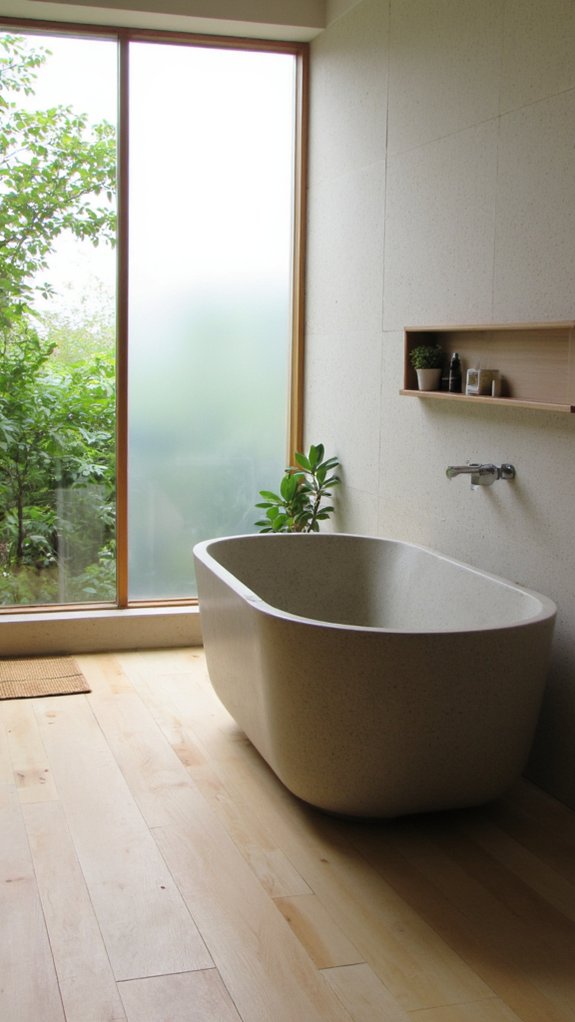 zen inspired bathroom tranquility