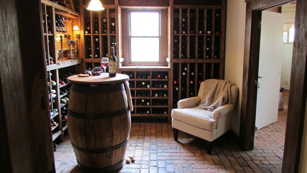 aesthetic wine storage celebration