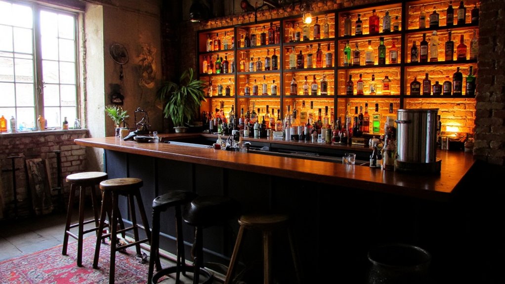 backlighting for liquor display