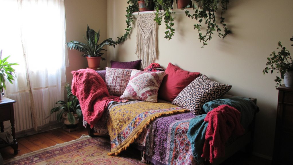 bohemian eclectic chaise lounges
