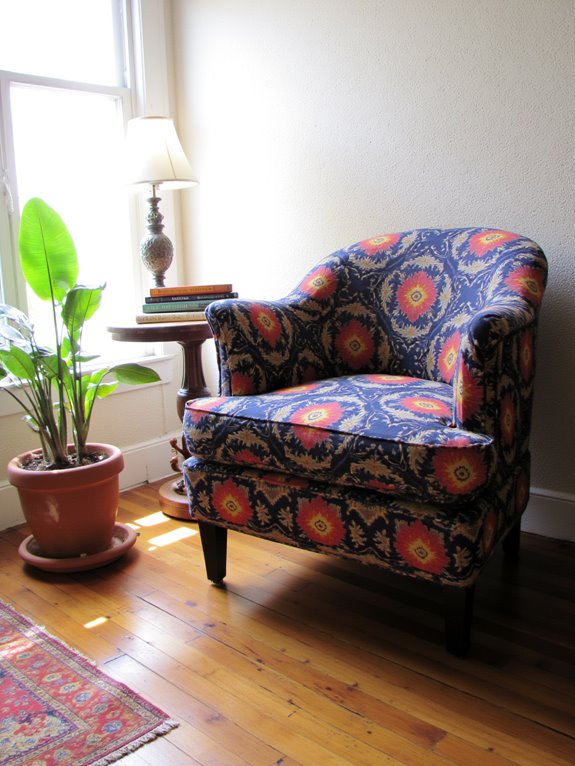 bold patterned statement chairs