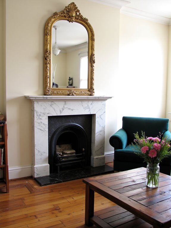 brighten rooms with mirrors