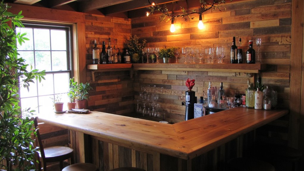 budget friendly bar wall ideas