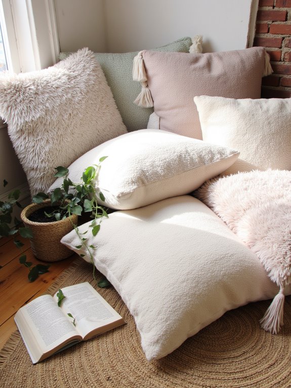 casual chic floor seating