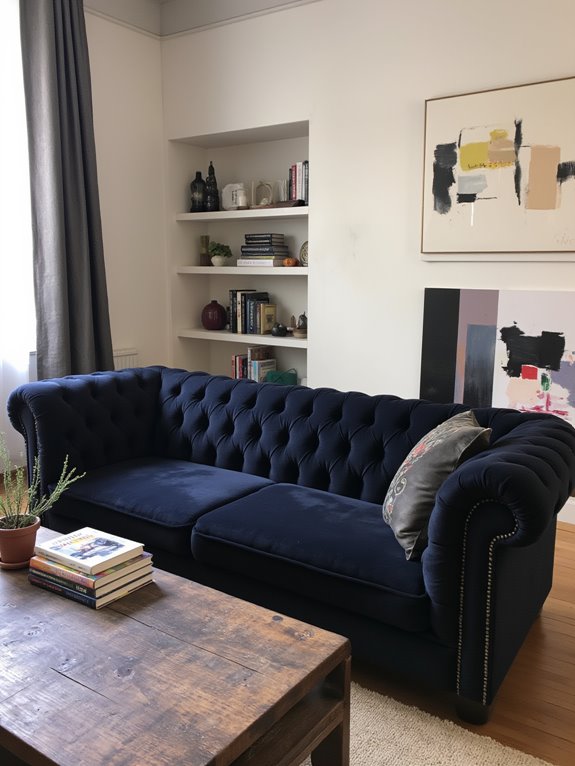 charcoal velvet for sophistication