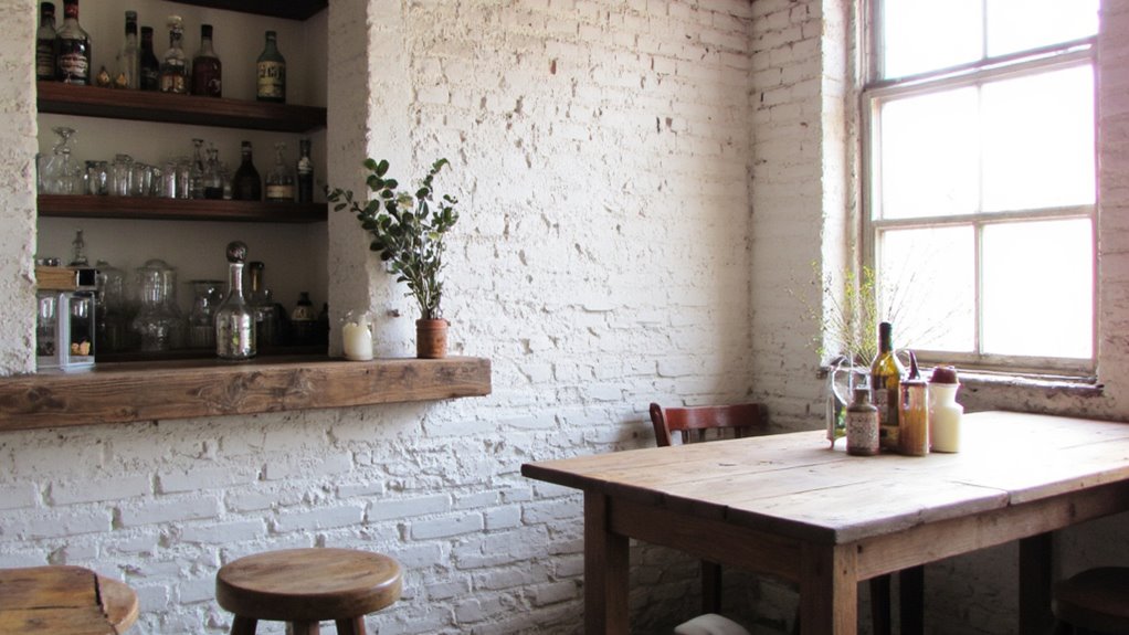 charming inviting whitewashed walls