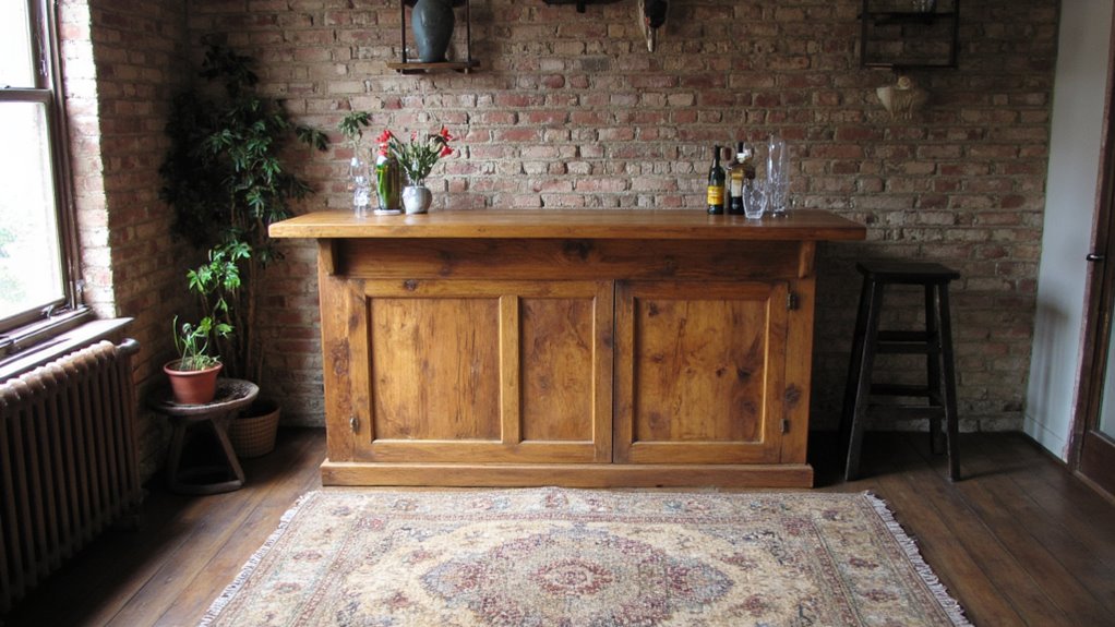 charming rustic wooden bars