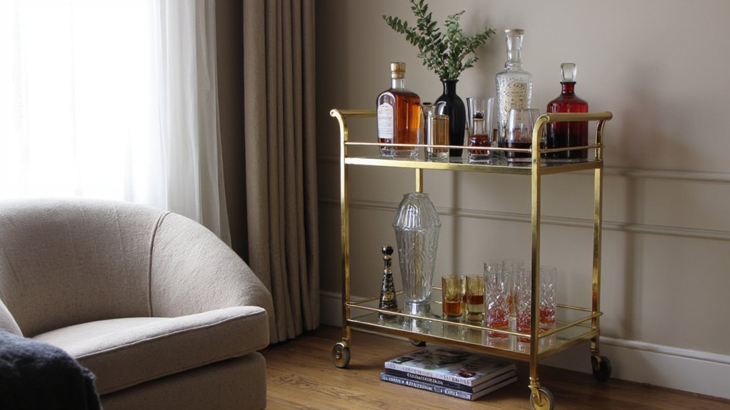 chic and functional bar carts