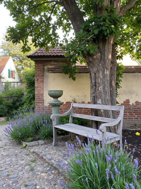 classic benches add charm