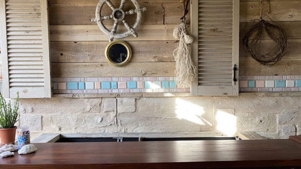 coastal beach themed bar design