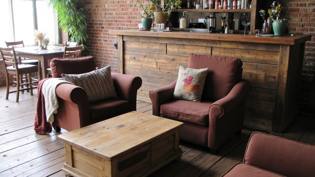 comfortable bar seating area