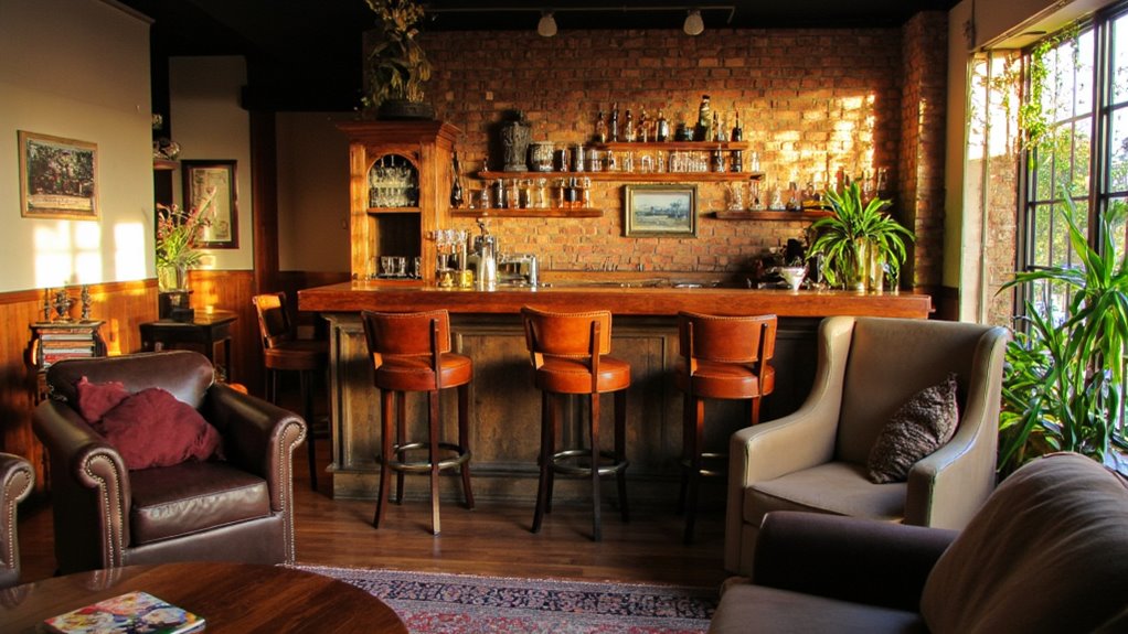 comfortable bar seating options