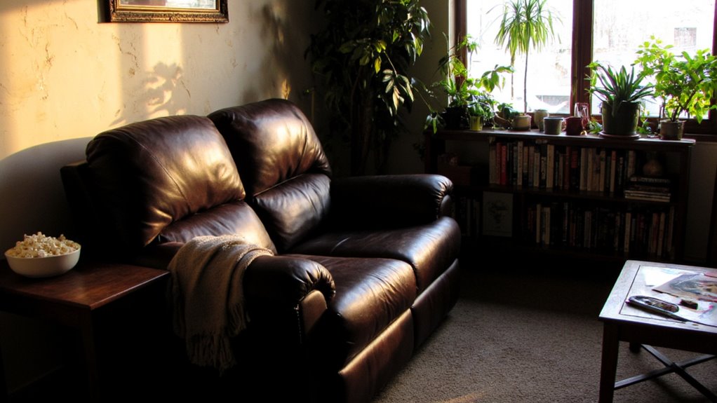 comfortable reclining movie experience