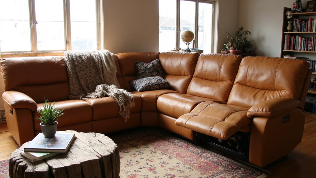 comfortable reclining sectional bliss