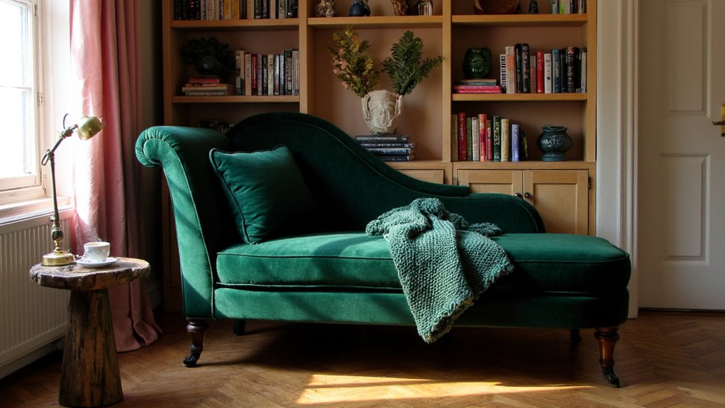 comfortable stylish reading nook