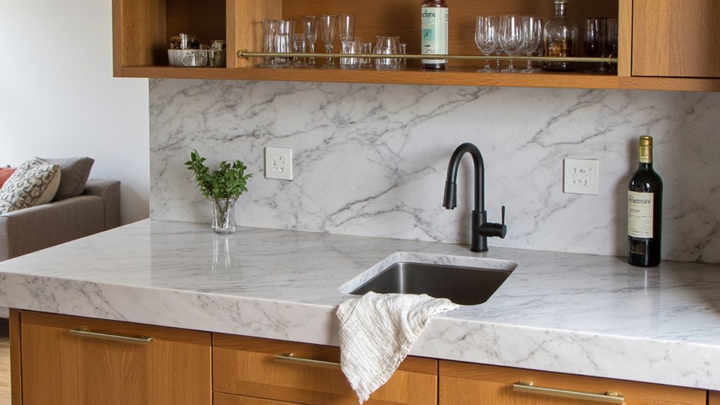 convenient cleanup with sink