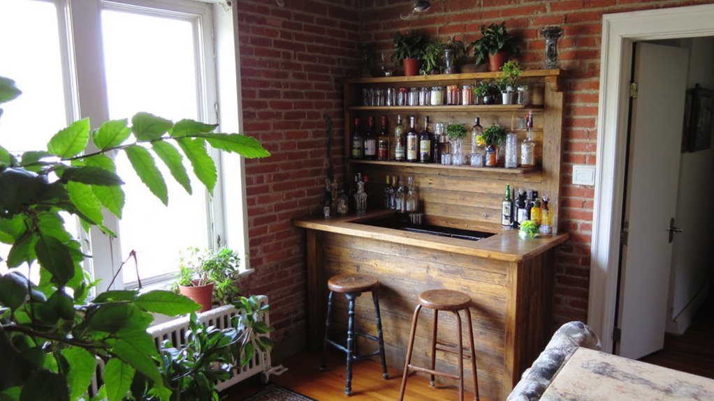 cozy corner bar nook