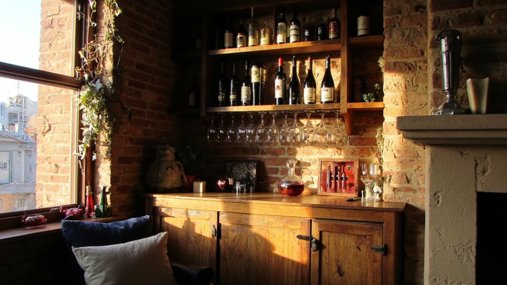 cozy corner wine retreat