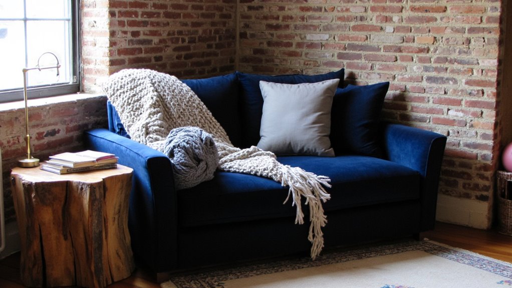 cozy loveseat relaxation nook