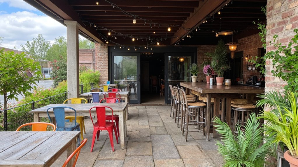 cozy outdoor bar experience