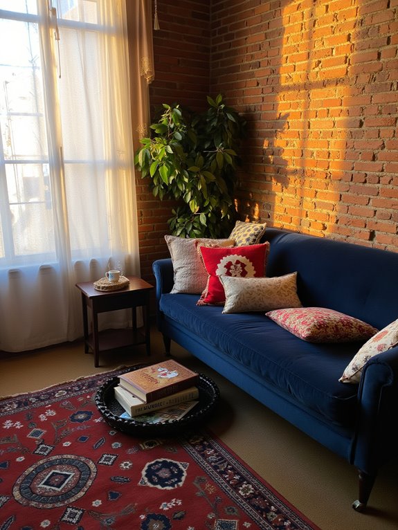 cozy reading nook setup