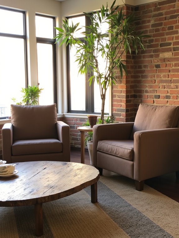 cozy scandinavian lounge chairs