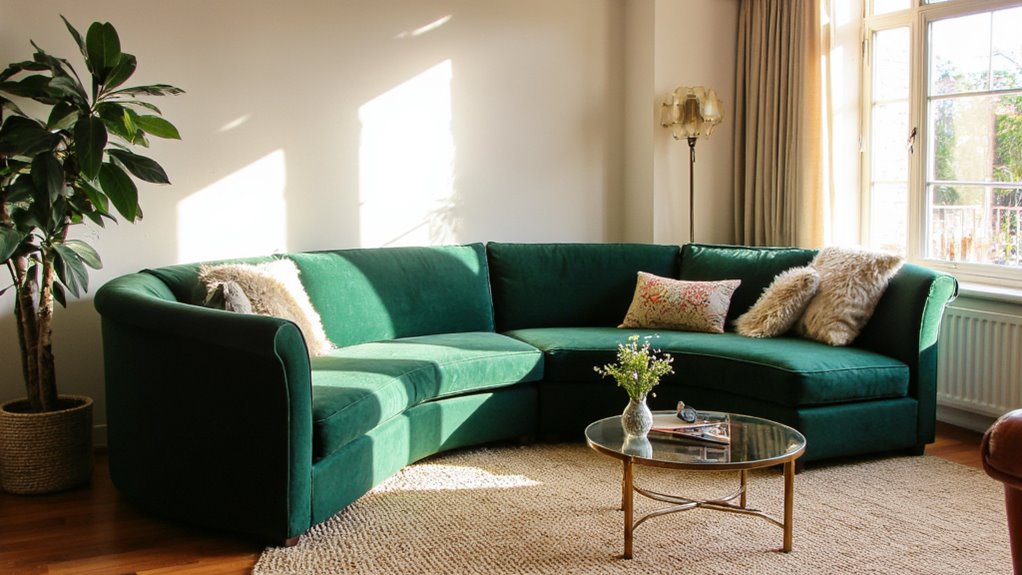 curved sofas enhance intimacy