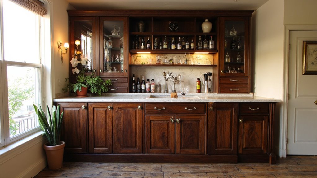 custom cabinetry for bars