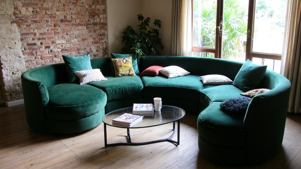 customizable round sofa options