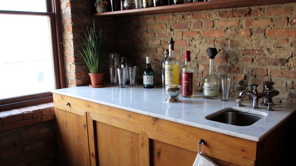 dedicated cocktail mixing station