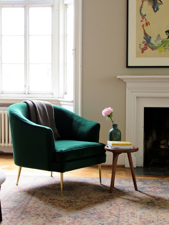 designer armchairs enhance decor