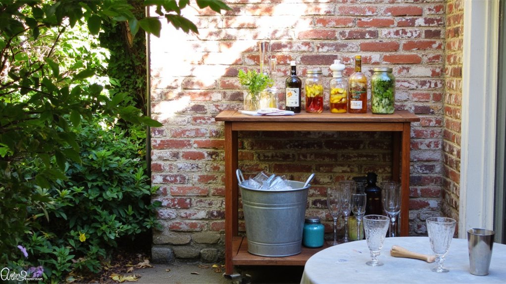 diy cocktail station setup