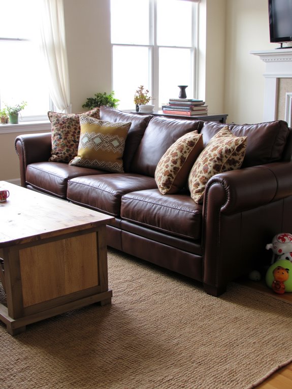 durable leather sofa options
