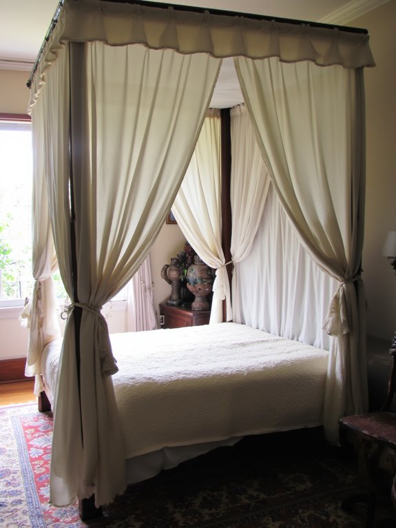 elegant canopy bed transformation